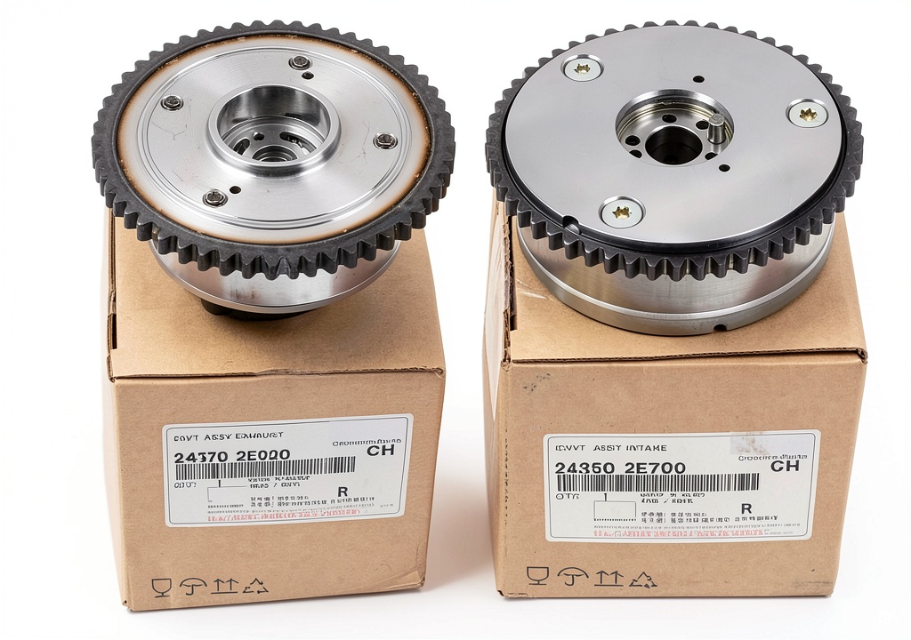 Installing Mobis Engine Management Machined 1:1 Replacement on a wooden workbench