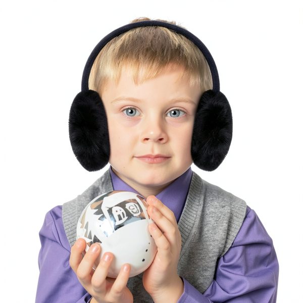 Kids Dinosaur Earmuffs by Pavo Warm Plush Design-6