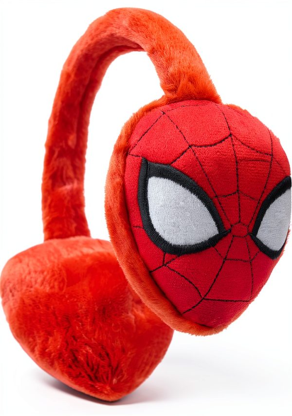 Marvel Spiderman Ear Muffs for Boys Fluffy Warmth One Size Fits All-0