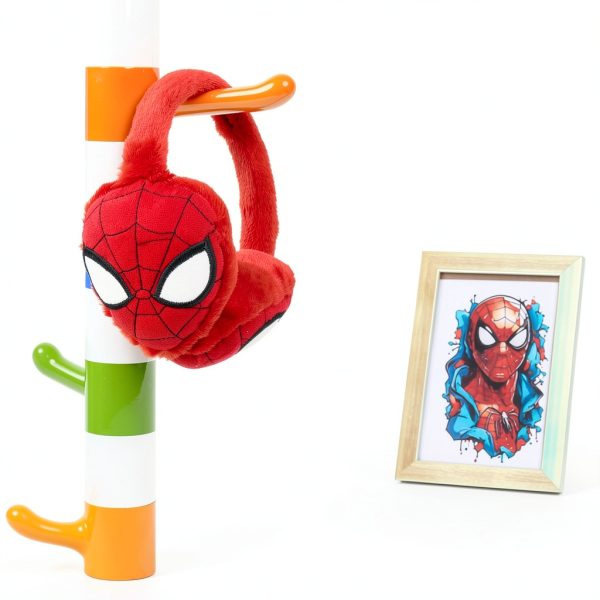 Marvel Spiderman Ear Muffs for Boys Fluffy Warmth One Size Fits All-1