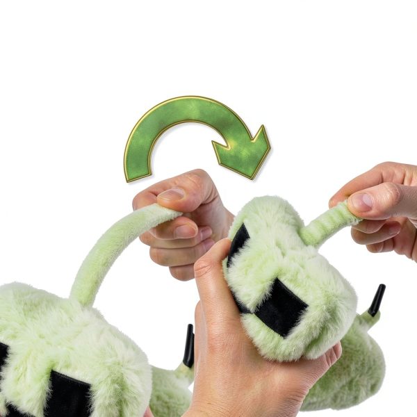 Minecraft Kids Earmuffs Fluffy Creeper Design One Size Warm Headband-5