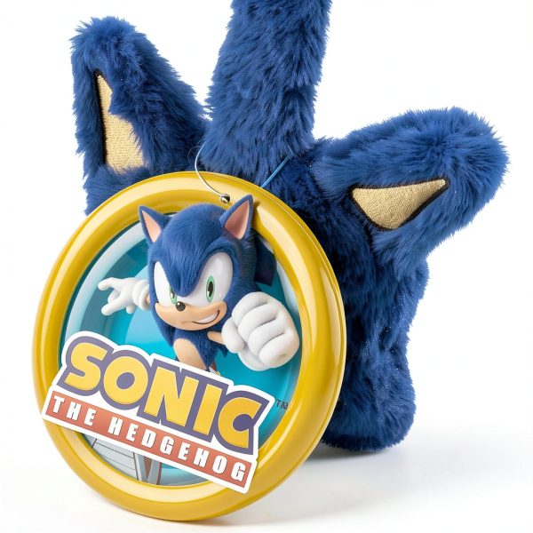 Sonic Fluffy Earmuffs for Boys – Official Licensed Winter Warmth-1
