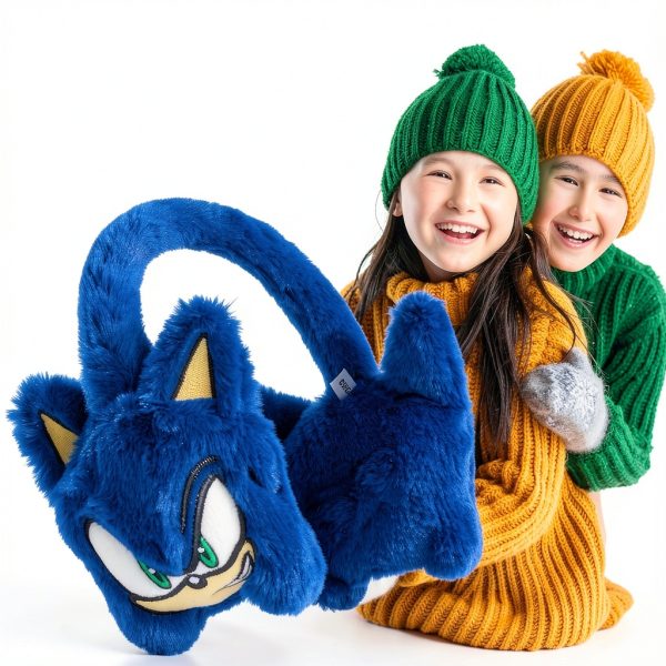 Sonic Fluffy Earmuffs for Boys – Official Licensed Winter Warmth-4