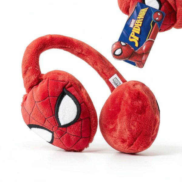 Marvel Spiderman Ear Muffs for Boys Fluffy Warmth One Size Fits All-3