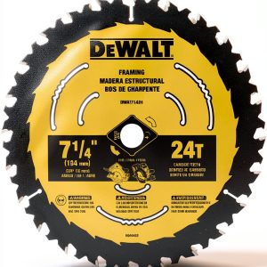 DEWALT Circular Saw Blade 7 1/4 Inch 24 Tooth ToughTrack 3 Pack-0