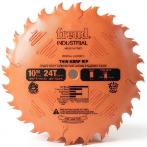 Freud 10" Thin Kerf Rip Blade 24 Tooth FTG PermaShield 5/8" Arbor-0