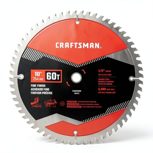 CRAFTSMAN 10 in Table Saw Blade 60 Tooth with 5/8 in Arbor (1 Pack) (CMAS21060)-0