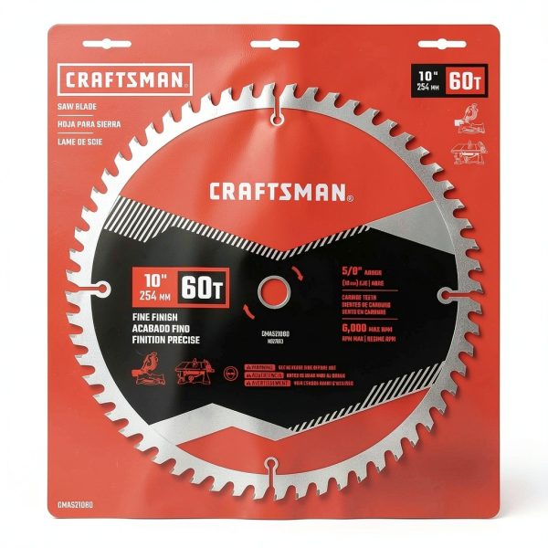 CRAFTSMAN 10 in Table Saw Blade 60 Tooth with 5/8 in Arbor (1 Pack) (CMAS21060)-6