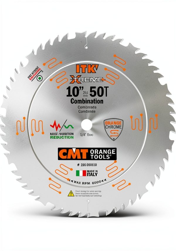 CMT 25605010 ITK 10 Inch Saw Blade 50 Teeth 4 ATB-0