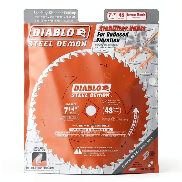 Diablo Saw Blade 7-1/4" 48 TCG Triple Chip Perma Shield Cermet II-1