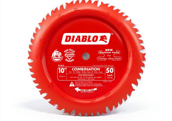 Diablo 10-Inch 50 Tooth ATB Saw Blade with 5/8" Arbor & PermaShield-0