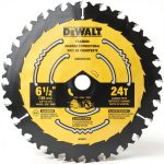 DEWALT Circular Saw Blade, 6 1/2 Inch, 24 Tooth, Framing (DWA161224)-0