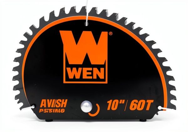 WEN 10-Inch 60-Tooth Saw Blade for Miter & Table Saws – Silver-1