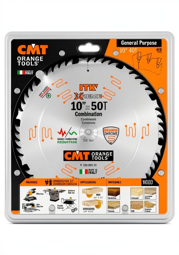 CMT 25605010 ITK 10 Inch Saw Blade 50 Teeth 4 ATB-1