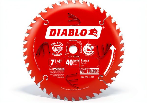 Diablo 7-1/4" 40 Tooth Saw Blade by Freud - TiCo Carbide, Perma-Shield-0