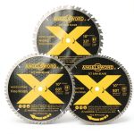 ANGELSWORD 10 Inch Table Saw Blade 3 Pack 32/60/80 Tooth Fine Finish-0